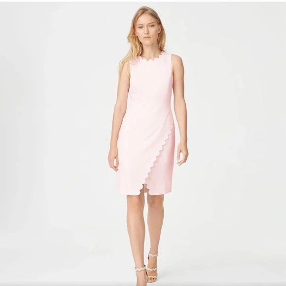 Club Monaco | Dresses | Club Monaco Light Pink Scallop Dress Size 6 |  Poshmark
